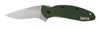 Kershaw Scallion Folding Knife w/Drop Point Blade & Plain Edge Green 1620GRN