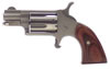 North American Mini-Revolver 22LRGBG, 22 Long Rifle, 1 1/8", Black Rubber Boot Grip, Stainless Finish, 5 Rd