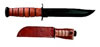 Kabar USMC Straight Edge Knife w/Leather Sheath 1217