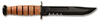 Kabar USMC Serrated Edge Knife w/Leather Sheath 1218, Large 12" O.A.L.