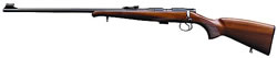 CZ Model 452 Lux Left-Hand Rimfire Rifle 02003, 22 LR, 24.8", Bolt Action, Walnut Stock, Blue Finish, 5 Rds