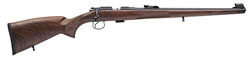 CZ Model 452FS Mannlicher Rimfire Rifle 02007, 17 HMR, 20.7", Bolt Action, Mannlicher Walnut Stock, Blue Finish, 5 Rds