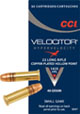 CCI Velocitor Small Game Rimfire Ammunition 0047, 22 Long Rifle, Hollow Point (HP), 40 GR, 1435 fps, 50 Rd/bx