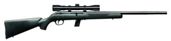 Savage 64FVXP Rimfire Rifle 45100, 22 LR, 21", Semi-Auto, Black Syn Stock, Blue Finish, w/Scope, No Acu Trig, 10 Rds