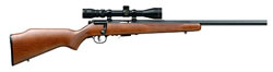 Savage 93R17GVXP Rimfire Rifle 96222, 17 HMR, 20.75", Bolt Action, Walnut Stock, Blue Finish, Accutrigger, w/Scope, 5 Rds