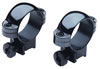 Burris 22 Standard/Deluxe Rings 420072, 22 Calibers, Medium, 1", Black Steel