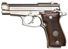 Beretta Model 85 Cheetah Semi-Auto Pistol J85F212, 380 ACP, 3.8", Wood Grip, Nickel Finish, 8 Rd