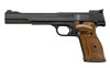 Smith & Wesson 41 Rimfire Pistol 130512, 22 LR, 7", Wooden Target W/ Thumbrest Grip, Blue Steel Finish, 10 Rd, Adj Sights
