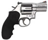 Smith & Wesson 686 Revolver 164231, 357 Magnum, 2 1/2", Rubber Grip, Stainless Finish, 6 Rd, Red Ramp Sights, Round Butt