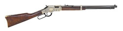 Henry Goldenboy Deluxe Engraved Lever Action Rifle H004VDD, 17 HMR, 20", Walnut Stock, Blue Finish, 12 Rds