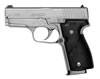 Kahr K40 Double Action Pistol K4043A, 40 S&W, 3-1/2", Soft Rubber Grip, Matte Stainless Steel Finish, 6 Rd