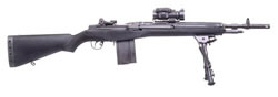 Springfield M1A Scout Squad Semi-Auto Rifle AA9126, 308 Winchester, 18 in, Black Syn Stock, Black Finish