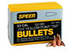 Speer 22 Caliber 45 Grain Spitzer 100/Box (1023), Not Loaded