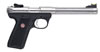 Ruger Mark III Model 22/45 KP678HMK3 Rimfire Pistol 10120, 22 Long Rifle, 6 7/8 in, Black Polymer Grip, Stainless Finish, 10 Rd, Adj Sights
