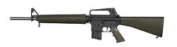 Armalite M15ASBNM Tactical AR-15 Rifle, 223 Remington, 20" Chrome Lined, Semi-Auto, Black Fbrglass Stock, Black Steel Finish, w/Natl Match Trigg, 10/30 Rds