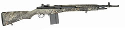 Springfield M1A Scout Squad Semi-Auto Rifle AA9124, 308 Winchester, 18 in, Fiberglass Mossy Oak Stock, Black Finish