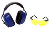 Silencio Safety Shooting Black Frame/Yellow Glasses w/Spherical Lens & Suppressor Earmuffs w/Smith & Wesson Logo 25 dB (3011730)