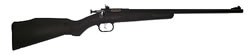 Crickett Single Shot Bolt Action Rifle 240, 22 LR, 16 1/8", Black Synth w/Pistol Grip Stock, Blued Finish