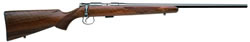 CZ Model 452 American Rimfire Rifle 02010, 22 LR, 22.5", Bolt Action, Turkish Walnut Stock, Blued Steel Finish, 5 Rds