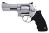 Taurus 44 Large Frame Revolver 2440049, 44 Remington Mag, 4" Ported, Soft Rubber Grip, Matte Stainless Finish, 6 Rd, Adj Sights