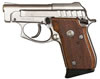 Taurus PT-25 Small Frame Pistol 1250035, 25 ACP, 2-3/4", Checkered Wood Grip, Nickel Finish, 9 Rd