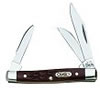 Case Stockman Stainless Steel Small Pocket Knife w/Brown Handle 081