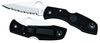 Spyderco Delica Partially Serrated Edge Folding Knife C11PSBK