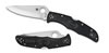 Spyderco Endura Clip Point Blade Folding Knife w/Black Nylon Handle C10PBK