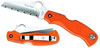 Spyderco Rescue Jr Sheepsfoot Blade Folding Knife w/Black Nylon Handle C45SBK