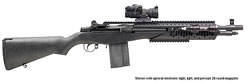 Springfield M1A Socom II Semi-Auto Rifle AA9629, 308 Winchester, 16 1/4 in, Black Stock, Blue Finish, Ext Rail
