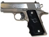 Colt Defender Pistol O7000D, 45 ACP, 3", Rubber Wrap Around Grip, Brushed Stainless Finish, 7 Rd