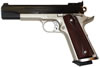 Colt Special Combat Government Pistol O1980CM, 45 ACP, 5", Silver Black Grip, Blue/Satin Nickel Finish, 8 Rd