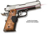 Crimson Trace LG-401 P1 Pro Custom, Front Activation, Burlwood Pattern Lasergrip For 1911 and 1991A1 full-size single-stack frames