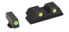 Ameriglo GL115 Green Front/Yellow Rear Classic Tritium Night Sight For Glock 9mm