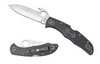 Spyderco Endura 4 Wave Folder Knife w/Plain Edge & Gut Hook C10PGYW