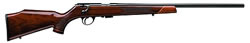 Weatherby Mark XXII Bolt Action Target Grade Rifle DXT17HMR3O, 17 HMR, 23 in, Walnut Stock, Blue Finish, 4 Rds