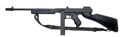 Thompson 1927A1 Deluxe Commando Carbine Rifle T1C, 45 ACP, 16 1/2 in, Semi-Auto, Wood Stock, Black Finish, 30 Rds