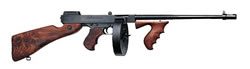 Thompson 1927A1 Deluxe Carbine Rifle T1D, 45 ACP, 16 1/2 in, Semi-Auto, Walnut Stock, Black/Chrome Finish, 10 Rds