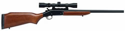 NEF Handi Rifle SBS323, 223 Remington, 22"Hvy BBL, Single Shot, Hardwood Stock, Blue Finish, Scope Base & Scope