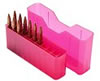 MTM J20L29 Large Base 20 Round Rifle Ammo Box, Red