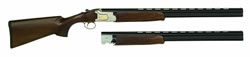Mossberg Silver Reserve Shotgun Combo 75254, 20/28 Gauge, 26", 3" Chmbr, Blued Barrel, Silver Receiver, Walnut Stock, 5 Chokes