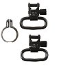Uncle Mikes 1 in Black Quick Detach Sling Swivels Winchester & Marlin Lever A 13312