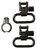 Uncle Mikes 1 in Black Quick Detach Sling Swivels For Most .22 Caliber Rifles 13412