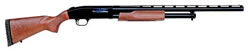 Mossberg 500 Bantam Shotgun 52132, 12 Gauge, 24 in VR, 3" Chmbr, Blue Barrel, Accu Chokes, Wood Stock