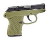 Kel-Tec P-32 Semi-Auto Pistol P32GN, 32 ACP, 2 1/2 in, Green Polymer Grip, Blue Steel Finish, 7 Rd