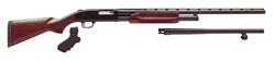 Mossberg 500 Shotgun Combo 54169, 12 Gauge, 18 1/2 in & 28 in VR, 3" Chmbr, Wood Pistol Grip, Ported Barrel, Accu Choke, Cylinder Bore