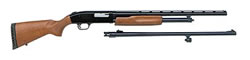 Mossberg 500 Super Bantam Shotgun 54188, 20 Gauge, 22" VR & 24" Rifled w/sights, 3" Chmbr, Accu Chokes, Rifle Sights, Wood