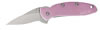 Kershaw Chive Folding Knife w/Drop Point Blade & Plain Edge 1600PINK