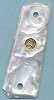 Ajax 12MWP White Pearlite Polymer Pistol Grip w/Medallion For Colt 1911