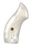 Ajax 22WP White Pearlite Polymer Revolver Grip For Smith & Wesson J Frame